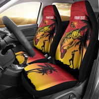 Custom Papua New Guinea Cricket Car Seat Cover PNG Barramundis LT14 - Polynesian Pride