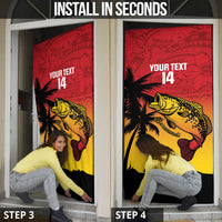 Custom Papua New Guinea Cricket Door Cover PNG Barramundis - Polynesian Pride