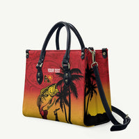 Custom Papua New Guinea Cricket Leather Bag PNG Barramundis - Polynesian Pride