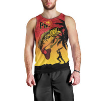 Custom Papua New Guinea Cricket Men Tank Top PNG Barramundis LT14 - Polynesian Pride