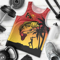 Custom Papua New Guinea Cricket Men Tank Top PNG Barramundis LT14 - Polynesian Pride
