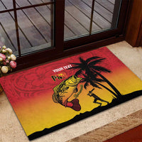 Custom Papua New Guinea Cricket Rubber Doormat PNG Barramundis LT14 - Polynesian Pride