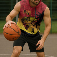 Custom Papua New Guinea Cricket Sleeveless Hoodie PNG Barramundis - Polynesian Pride