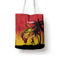 Custom Papua New Guinea Cricket Tote Bag PNG Barramundis - Polynesian Pride