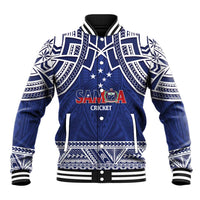 Custom Samoa Cricket Baseball Jacket Go Champions Samoan LT14 Unisex Blue - Polynesian Pride