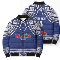 Custom Samoa Cricket Bomber Puffer Jacket Go Champions Samoan LT14 - Polynesian Pride