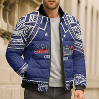 Custom Samoa Cricket Bomber Puffer Jacket Go Champions Samoan LT14 - Polynesian Pride