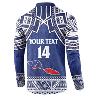 Custom Samoa Cricket Button Sweatshirt Go Champions Samoan LT14 - Polynesian Pride