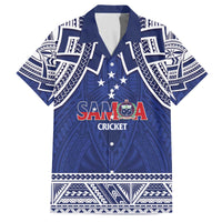 Custom Samoa Cricket Family Matching Off The Shoulder Long Sleeve Dress and Hawaiian Shirt Go Champions Samoan - Polynesian Pride