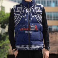 Custom Samoa Cricket Sleeveless Puffer Jacket Go Champions Samoan LT14 - Polynesian Pride
