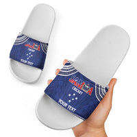 Custom Samoa Cricket Slide Sandals Go Champions Samoan LT14 - Polynesian Pride