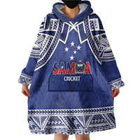 Custom Samoa Cricket Wearable Blanket Hoodie Go Champions Samoan LT14 - Polynesian Pride