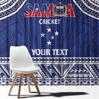 Custom Samoa Cricket Window Curtain Go Champions Samoan - Polynesian Pride