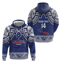 Custom Samoa Cricket Zip Hoodie Go Champions Samoan - Polynesian Pride