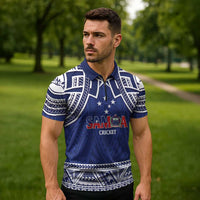 Custom Samoa Cricket Zipper Polo Shirt Go Champions Samoan LT14 - Polynesian Pride