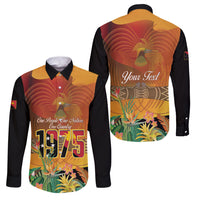 Personalised Papua New Guinea Independence Day Family Matching Mermaid Dress and Hawaiian Shirt One People One Nation One Country