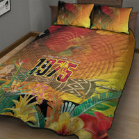 Papua New Guinea Independence Day Quilt Bed Set One People One Nation One Country