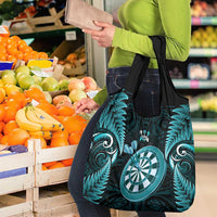 New Zealand Darts Grocery Bag Happiness Is A Tight Threesome Maori Turquoise