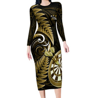 new-zealand-darts-family-matching-long-sleeve-bodycon-dress-and-hawaiian-shirt-happiness-is-a-tight-threesome-maori-gold