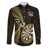 new-zealand-darts-family-matching-mermaid-dress-and-hawaiian-shirt-happiness-is-a-tight-threesome-maori-gold