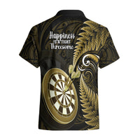 New Zealand Darts Hawaiian Shirt Happiness Is A Tight Threesome Maori Gold LT14 - Polynesian Pride