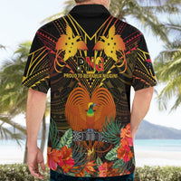Papua New Guinea East New Britain Province Hawaiian Shirt Papua Niugini Coat Of Arms With Flag Style LT14 - Polynesian Pride