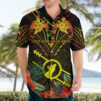 Papua New Guinea Southern Highlands Province Hawaiian Shirt Papua Niugini Coat Of Arms With Flag Style LT14 - Polynesian Pride