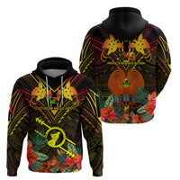 Papua New Guinea Southern Highlands Province Hoodie Papua Niugini Coat Of Arms With Flag Style LT14 - Polynesian Pride
