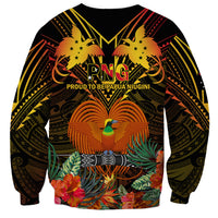 Papua New Guinea Southern Highlands Province Sweatshirt Papua Niugini Coat Of Arms With Flag Style LT14 - Polynesian Pride