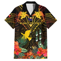 Papua New Guinea Manus Province Kid Hawaiian Shirt Papua Niugini Coat Of Arms With Flag Style LT14 Kid Black - Polynesian Pride