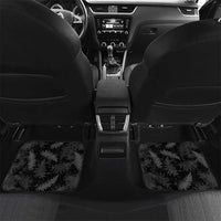 Custom New Zealand Silver Fern Football Car Mats Go Aotearoa Grunge Black - Polynesian Pride