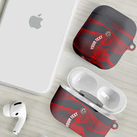 Custom New Caledonia Football AirPods Case Allez Les Cagous Grey Version LT14 - Polynesian Pride