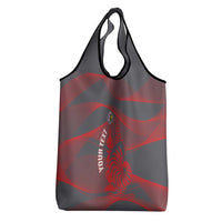 Custom New Caledonia Football Grocery Bag Allez Les Cagous Grey Version LT14 - Polynesian Pride