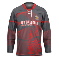 Custom New Caledonia Football Hockey Jersey Allez Les Cagous Grey Version LT14 Unisex Grey - Polynesian Pride