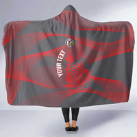Custom New Caledonia Football Hooded Blanket Allez Les Cagous Grey Version - Polynesian Pride