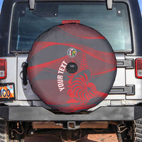 Custom New Caledonia Football Spare Tire Cover Allez Les Cagous Grey Version - Polynesian Pride