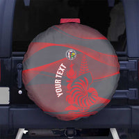 Custom New Caledonia Football Spare Tire Cover Allez Les Cagous Grey Version - Polynesian Pride