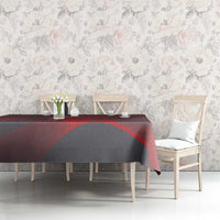 Custom New Caledonia Football Tablecloth Allez Les Cagous Grey Version LT14 - Polynesian Pride