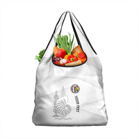 Custom New Caledonia Football Grocery Bag Allez Les Cagous White Version LT14 1-pack One Size White - Polynesian Pride