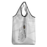 Custom New Caledonia Football Grocery Bag Allez Les Cagous White Version LT14 - Polynesian Pride