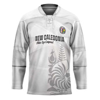 Custom New Caledonia Football Hockey Jersey Allez Les Cagous White Version LT14 Unisex White - Polynesian Pride