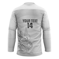 Custom New Caledonia Football Hockey Jersey Allez Les Cagous White Version LT14 - Polynesian Pride