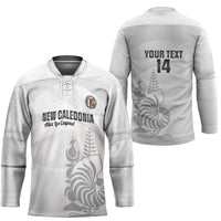 Custom New Caledonia Football Hockey Jersey Allez Les Cagous White Version LT14 - Polynesian Pride