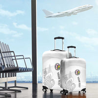 Custom New Caledonia Football Luggage Cover Allez Les Cagous White Version - Polynesian Pride