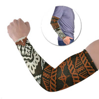 Bula Fiji Tapa Arm Sleeves Fijian Masi Vintage Vibes - Polynesian Pride