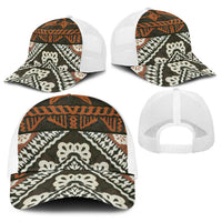 Bula Fiji Tapa Baseball Net Cap Fijian Masi Vintage Vibes LT14 - Polynesian Pride