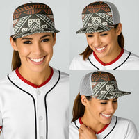 Bula Fiji Tapa Baseball Net Cap Fijian Masi Vintage Vibes LT14 - Polynesian Pride