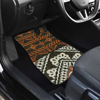 Bula Fiji Tapa Car Mats Fijian Masi Vintage Vibes - Polynesian Pride