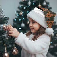 Bula Fiji Tapa Christmas Santa Hat Fijian Masi Vintage Vibes - Polynesian Pride