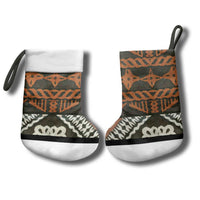 Bula Fiji Tapa Christmas Stocking Fijian Masi Vintage Vibes - Polynesian Pride